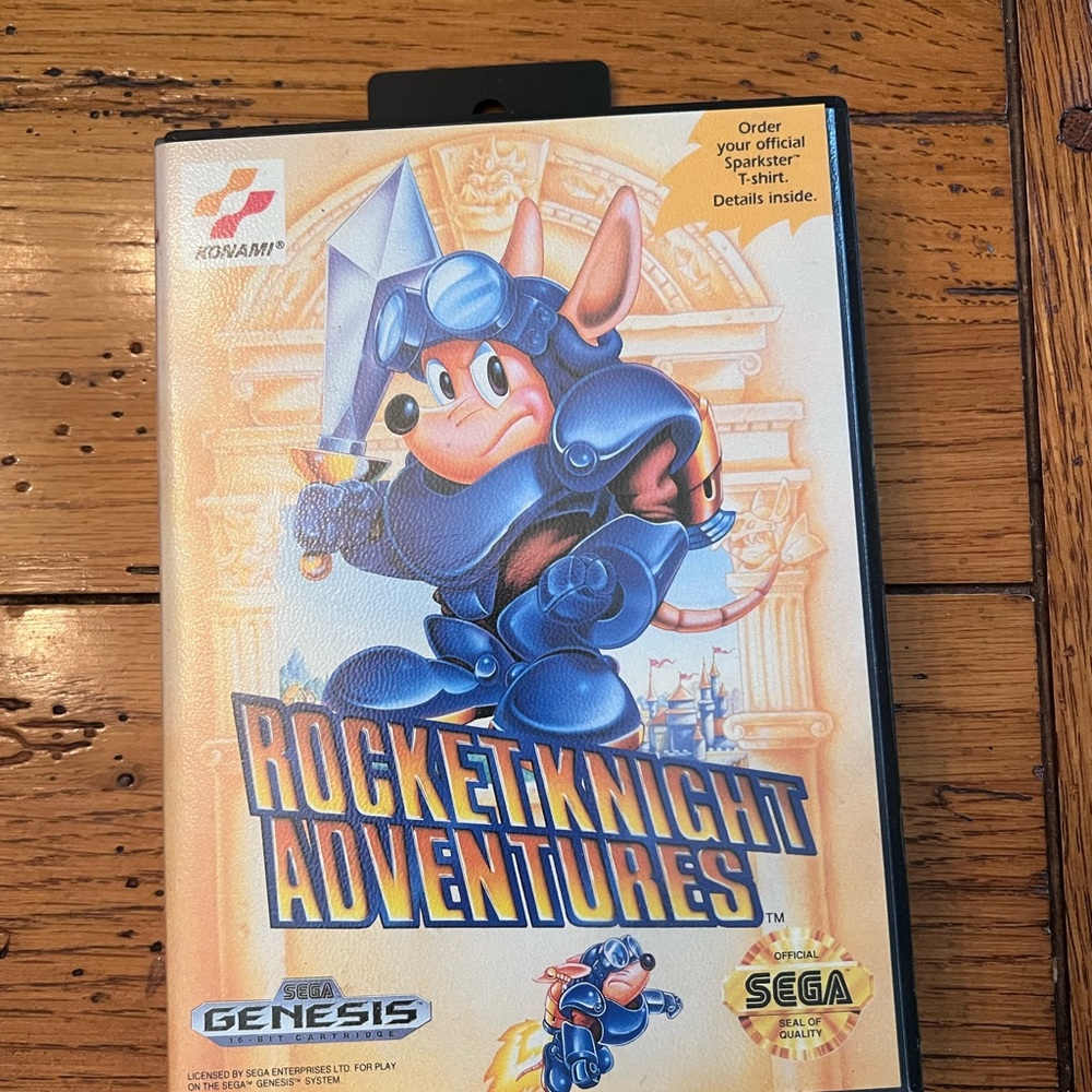 Konami Rocket Knight Adventures for Sega Genesis - Blue and Black